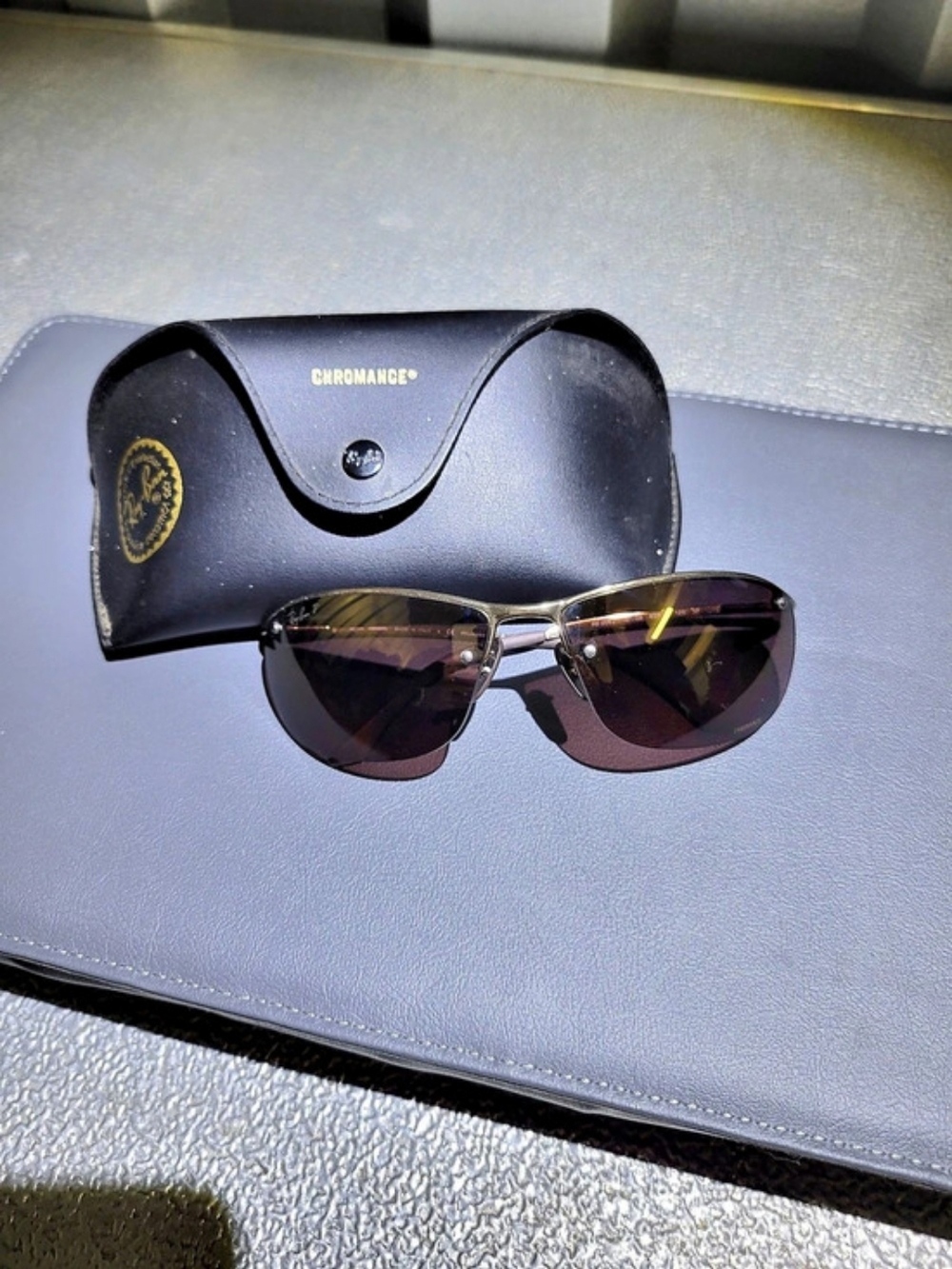 Ray-Ban RB3542 Sunglasses in Purple & Gold